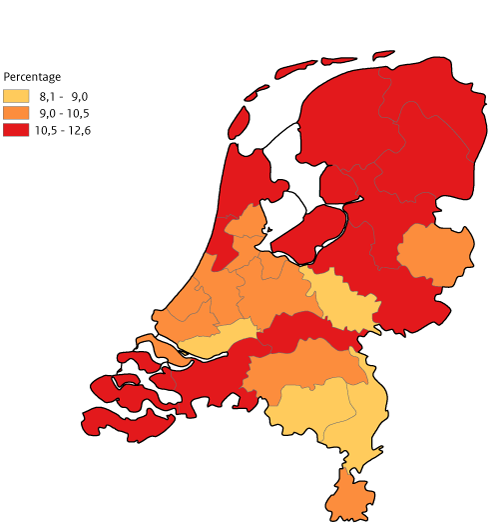 Kaart Pesten Jongeren 2021