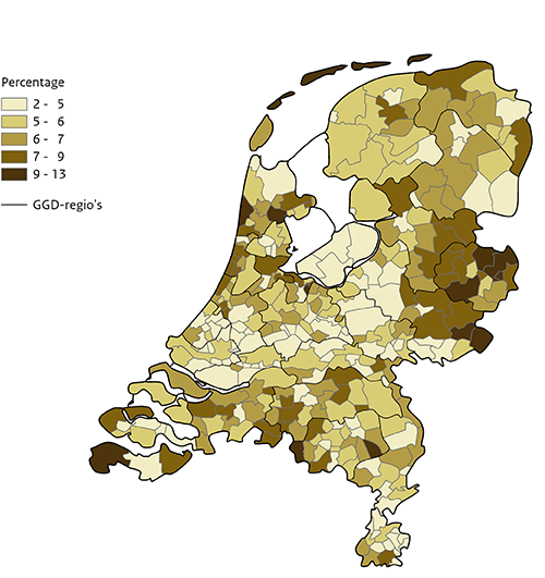Krt NL Per gemeente alcohol overmatig drinken 2024